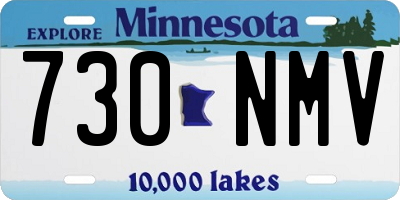 MN license plate 730NMV
