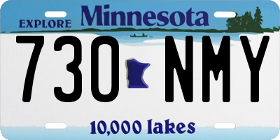 MN license plate 730NMY