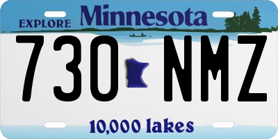 MN license plate 730NMZ