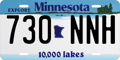 MN license plate 730NNH