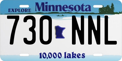 MN license plate 730NNL
