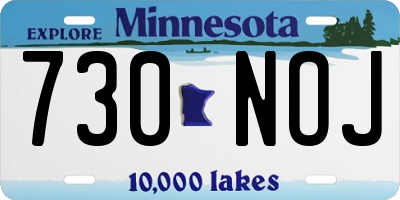 MN license plate 730NOJ
