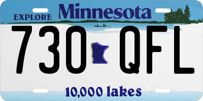 MN license plate 730QFL