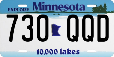 MN license plate 730QQD
