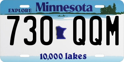 MN license plate 730QQM