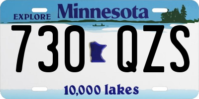 MN license plate 730QZS
