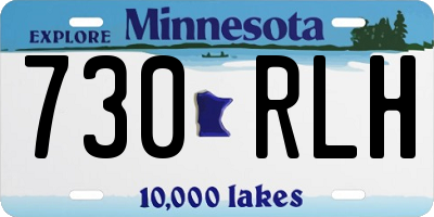 MN license plate 730RLH