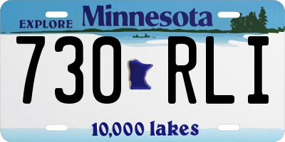 MN license plate 730RLI