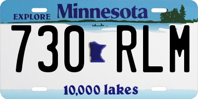 MN license plate 730RLM