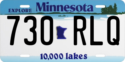 MN license plate 730RLQ