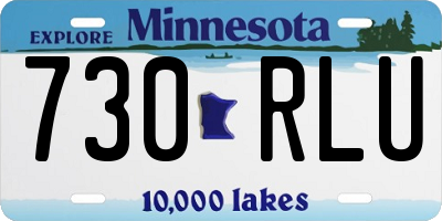 MN license plate 730RLU