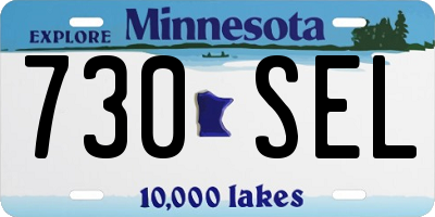 MN license plate 730SEL