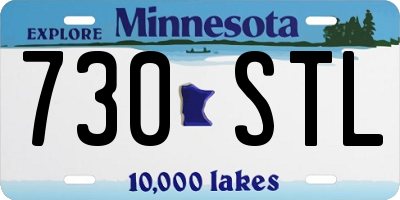 MN license plate 730STL