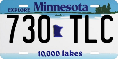 MN license plate 730TLC