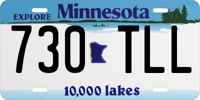 MN license plate 730TLL