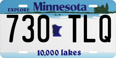 MN license plate 730TLQ