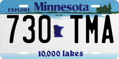 MN license plate 730TMA