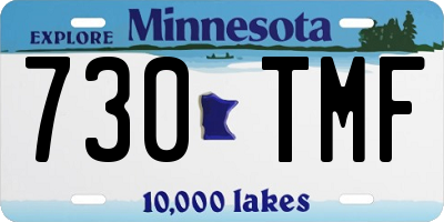MN license plate 730TMF