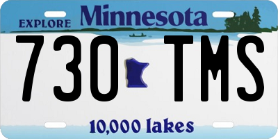 MN license plate 730TMS