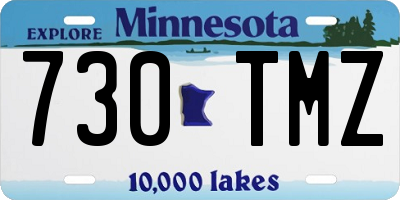 MN license plate 730TMZ