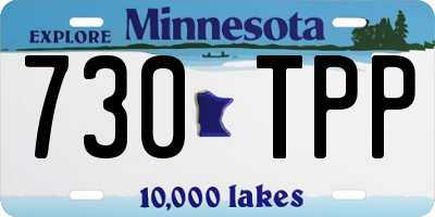 MN license plate 730TPP