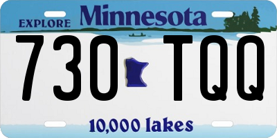 MN license plate 730TQQ