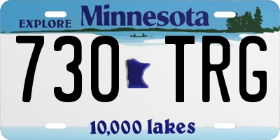 MN license plate 730TRG