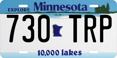 MN license plate 730TRP