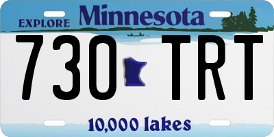 MN license plate 730TRT