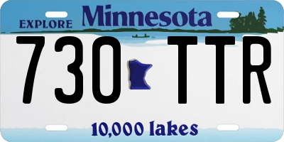 MN license plate 730TTR