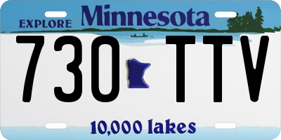 MN license plate 730TTV