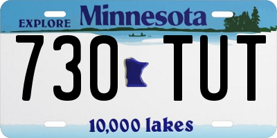 MN license plate 730TUT