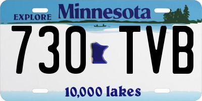 MN license plate 730TVB