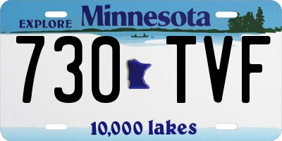 MN license plate 730TVF