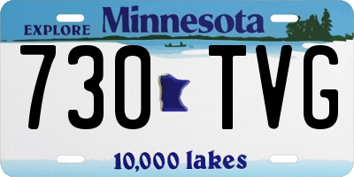 MN license plate 730TVG