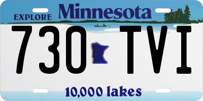 MN license plate 730TVI
