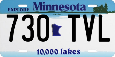 MN license plate 730TVL