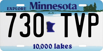MN license plate 730TVP