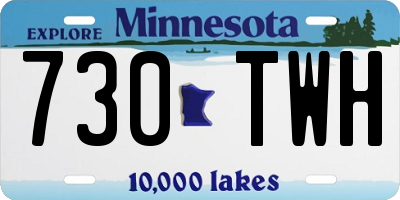 MN license plate 730TWH
