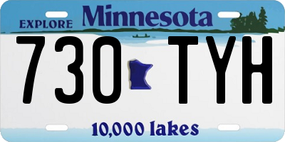 MN license plate 730TYH