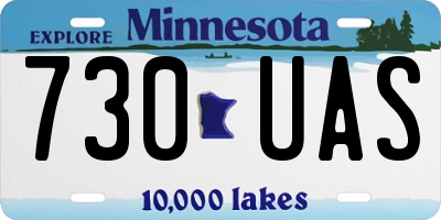 MN license plate 730UAS