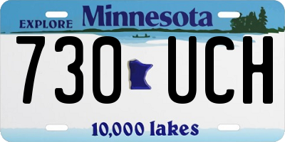 MN license plate 730UCH