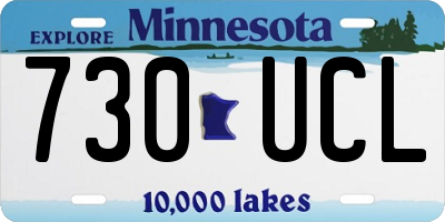 MN license plate 730UCL
