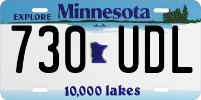 MN license plate 730UDL