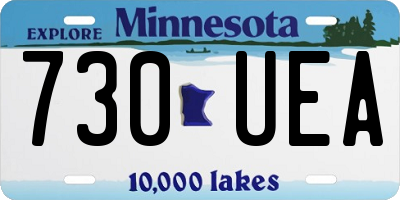 MN license plate 730UEA