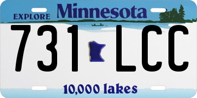 MN license plate 731LCC