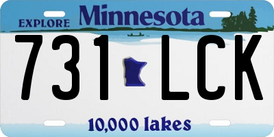 MN license plate 731LCK