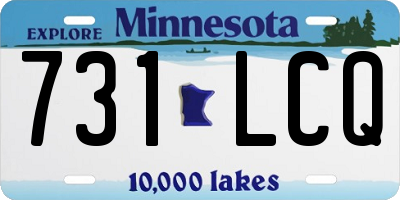 MN license plate 731LCQ