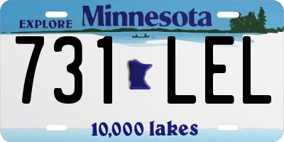MN license plate 731LEL