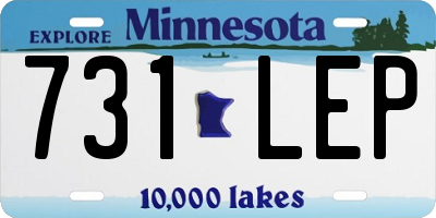 MN license plate 731LEP